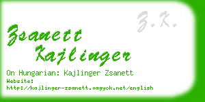 zsanett kajlinger business card